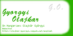 gyorgyi olajkar business card