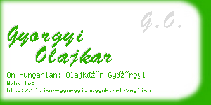 gyorgyi olajkar business card